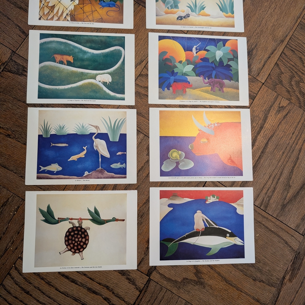 Colorful Animal Art Print Set